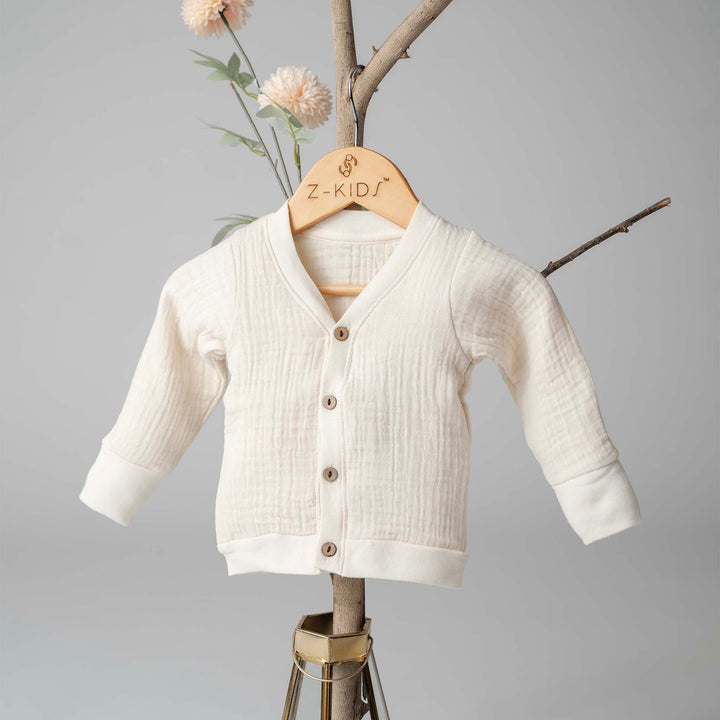 Flower of Life - Baby Sweater from Z-KIDS – Double-Layered Muslin Comfort