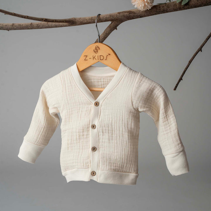 Flower of Life - Baby Sweater from Z-KIDS – Double-Layered Muslin Comfort